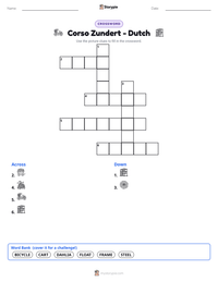 Corso Zundert - Dutch printable worksheet preview