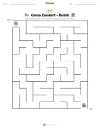 Corso Zundert - Dutch printable worksheet preview