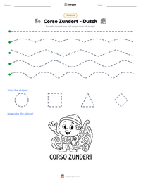 Corso Zundert - Dutch printable worksheet preview
