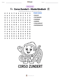 Corso Zundert - Niederländisch druckbare Arbeitsblatt Vorschau