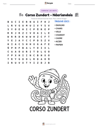 Aperçu de la feuille de travail imprimable Corso Zundert - Néerlandais