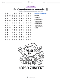 Prévia da folha de atividades imprimível Corso Zundert - Holandês