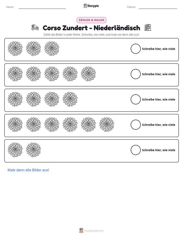 Zählen & Ausmalen