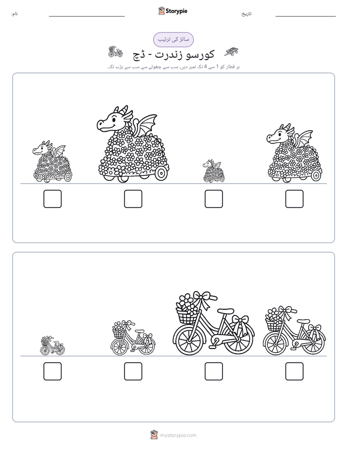 سائز کی ترتیب
