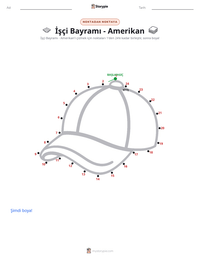 İşçi Bayramı - Amerikan yazdırılabilir çalışma sayfası önizlemesi