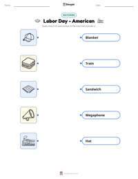 Labor Day - American printable worksheet preview
