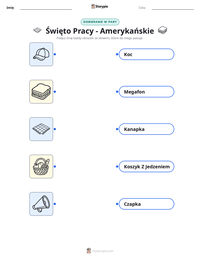 Podgląd drukowalnego arkusza ćwiczeń Święto Pracy - Amerykańskie