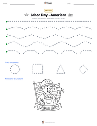 Labor Day - American printable worksheet preview