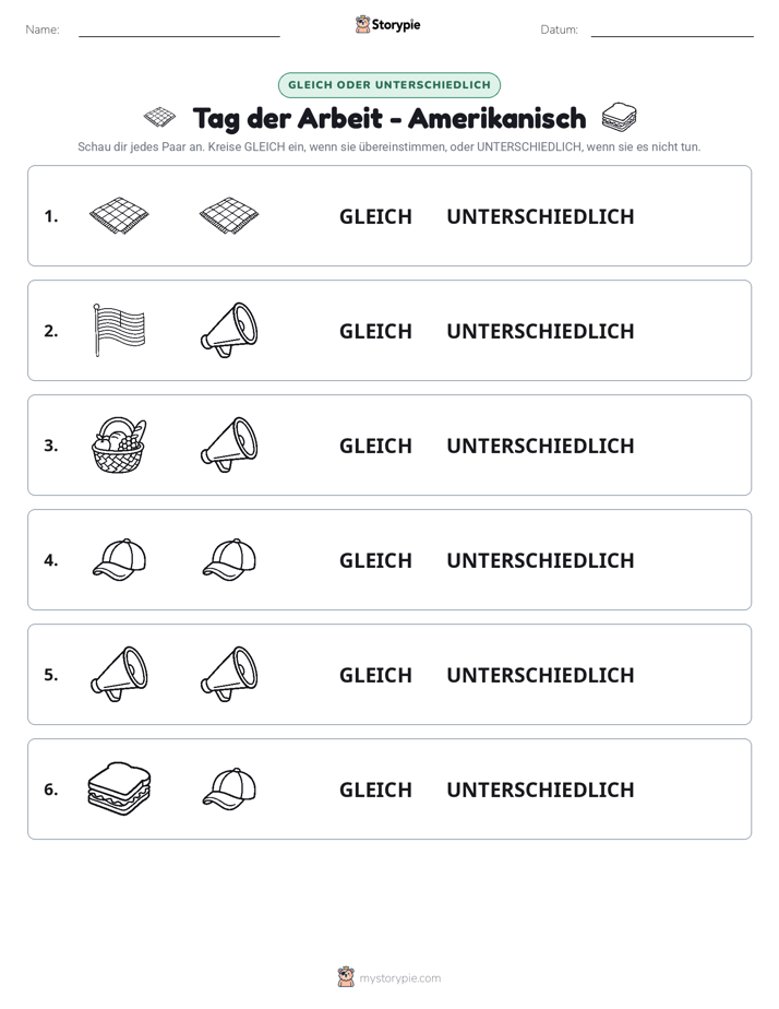 Gleich oder Anders