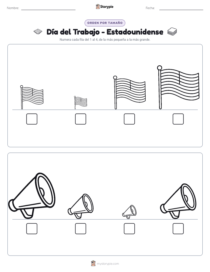 Orden de Tamaños