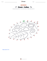 Onam - Indian printable worksheet preview