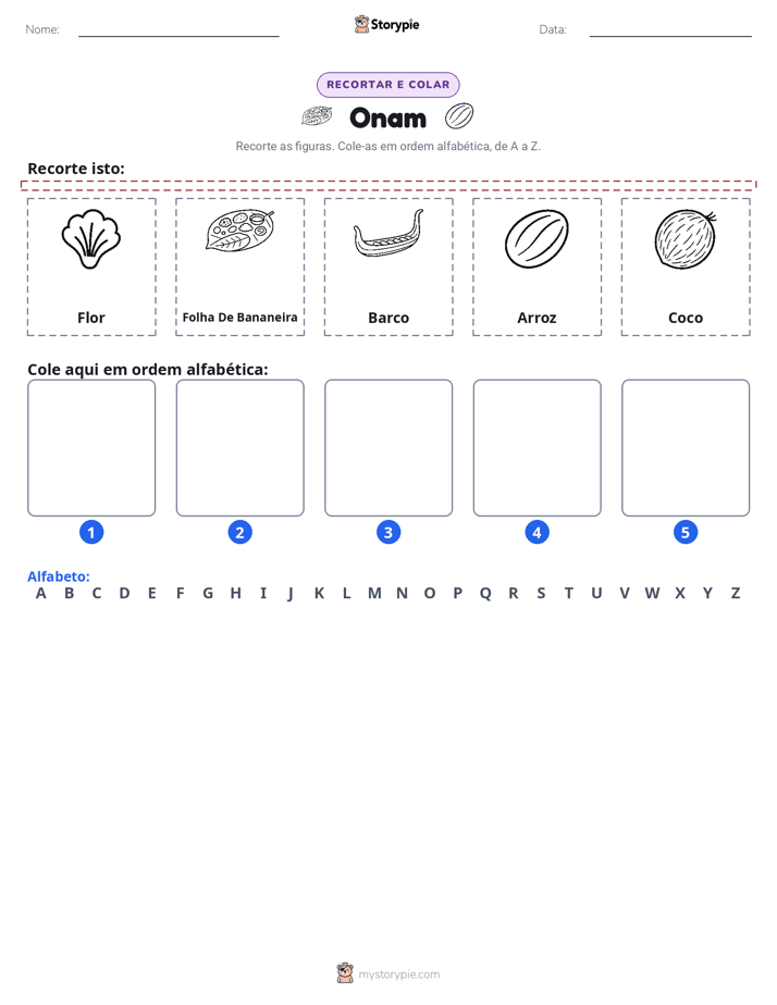 Recortar & Colar Alfabeto