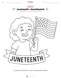 Juneteenth - Amerikanisch druckbare Arbeitsblatt Vorschau