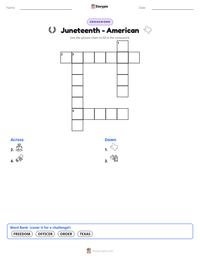 Juneteenth - American printable worksheet preview