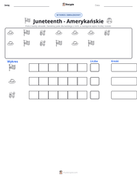 Podgląd drukowalnego arkusza ćwiczeń Juneteenth - Amerykańskie