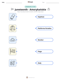 Podgląd drukowalnego arkusza ćwiczeń Juneteenth - Amerykańskie