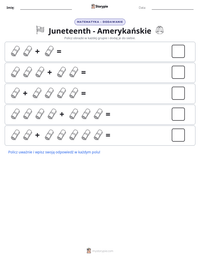 Podgląd drukowalnego arkusza ćwiczeń Juneteenth - Amerykańskie