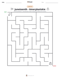 Podgląd drukowalnego arkusza ćwiczeń Juneteenth - Amerykańskie