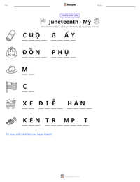 Xem trước tài liệu in sẵn Juneteenth - Mỹ