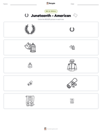 Juneteenth - American printable worksheet preview