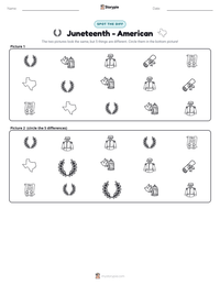Juneteenth - American printable worksheet preview