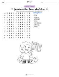 Podgląd drukowalnego arkusza ćwiczeń Juneteenth - Amerykańskie