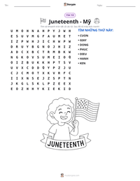 Xem trước tài liệu in sẵn Juneteenth - Mỹ
