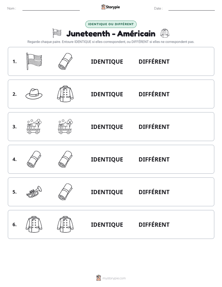 Identique ou Différent