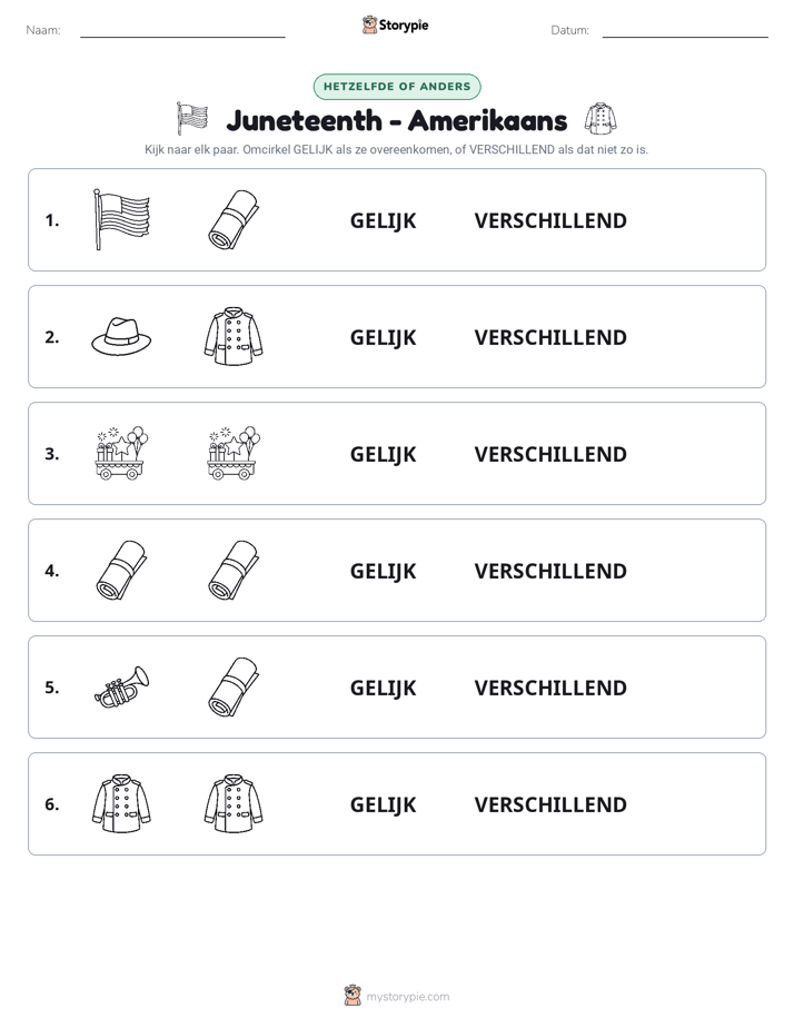 Zelfde of Verschillend