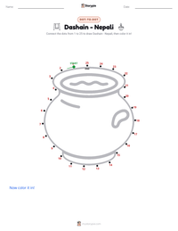 Dashain - Nepali printable worksheet preview