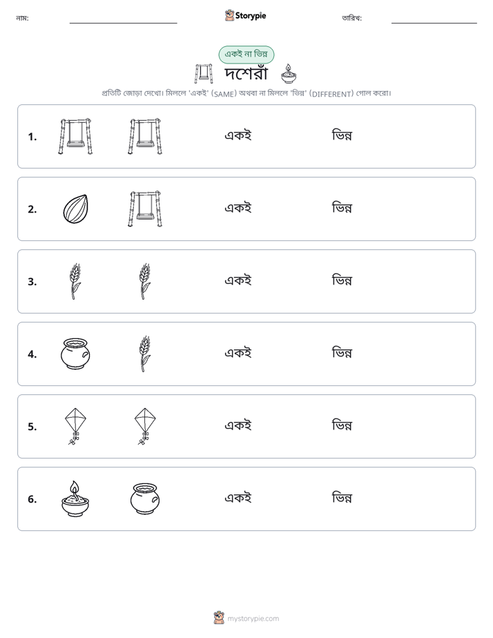 একই বা ভিন্ন