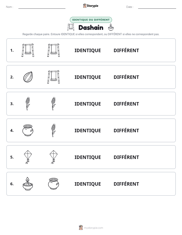 Identique ou Différent