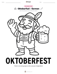 Oktoberfest - German printable worksheet preview