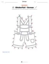Oktoberfest - German printable worksheet preview