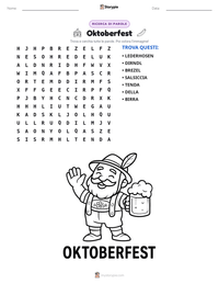 Anteprima della scheda stampabile di Oktoberfest