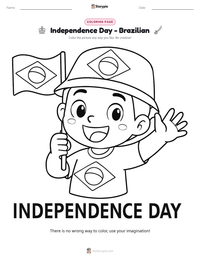 Independence Day - Brazilian printable worksheet preview