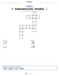 Independence Day - Brazilian printable worksheet preview