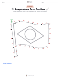 Independence Day - Brazilian printable worksheet preview