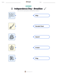 Independence Day - Brazilian printable worksheet preview