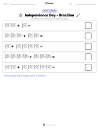 Independence Day - Brazilian printable worksheet preview