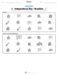 Independence Day - Brazilian printable worksheet preview