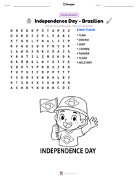 Independence Day - Brazilian printable worksheet preview
