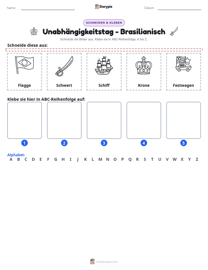 Schneiden & Einfügen Alphabet