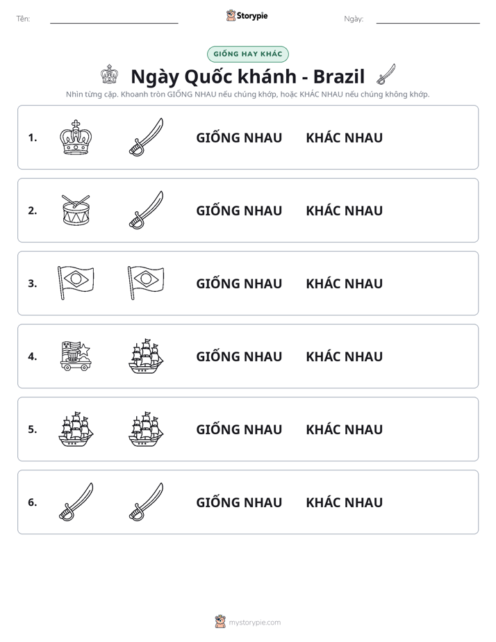 Giống Hay Khác