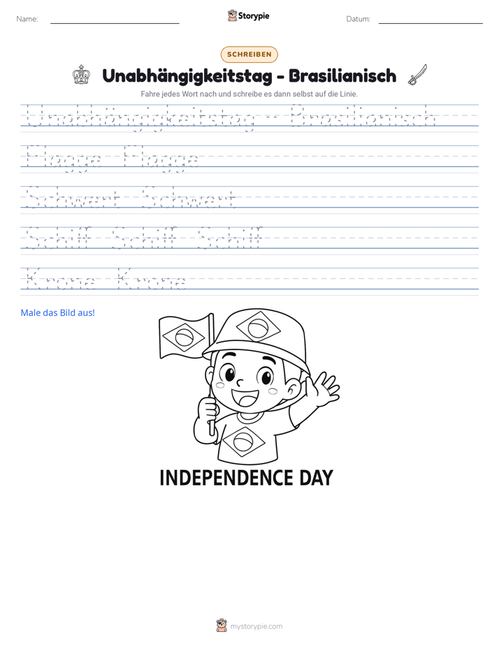 Schreibübung