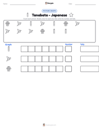 Tanabata - Japanese printable worksheet preview