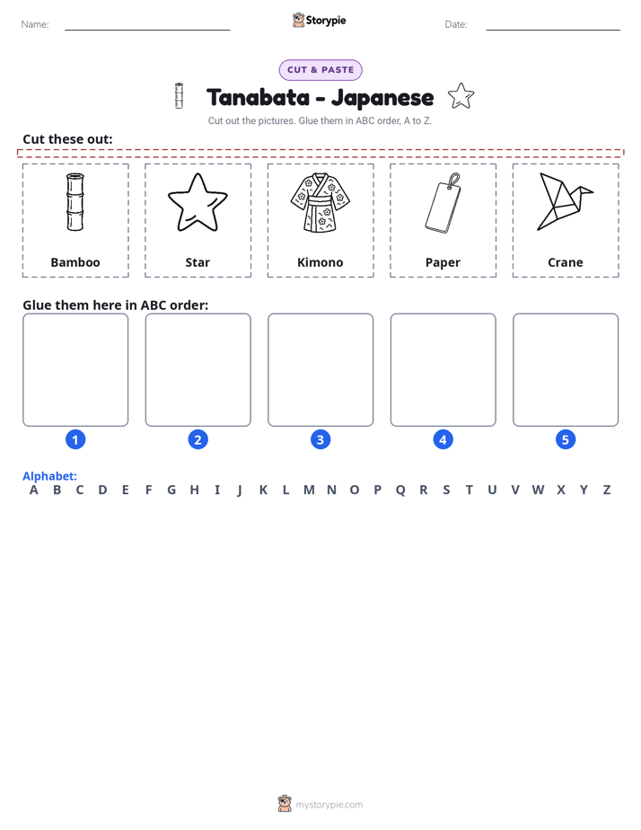 Cut & Paste Alphabet