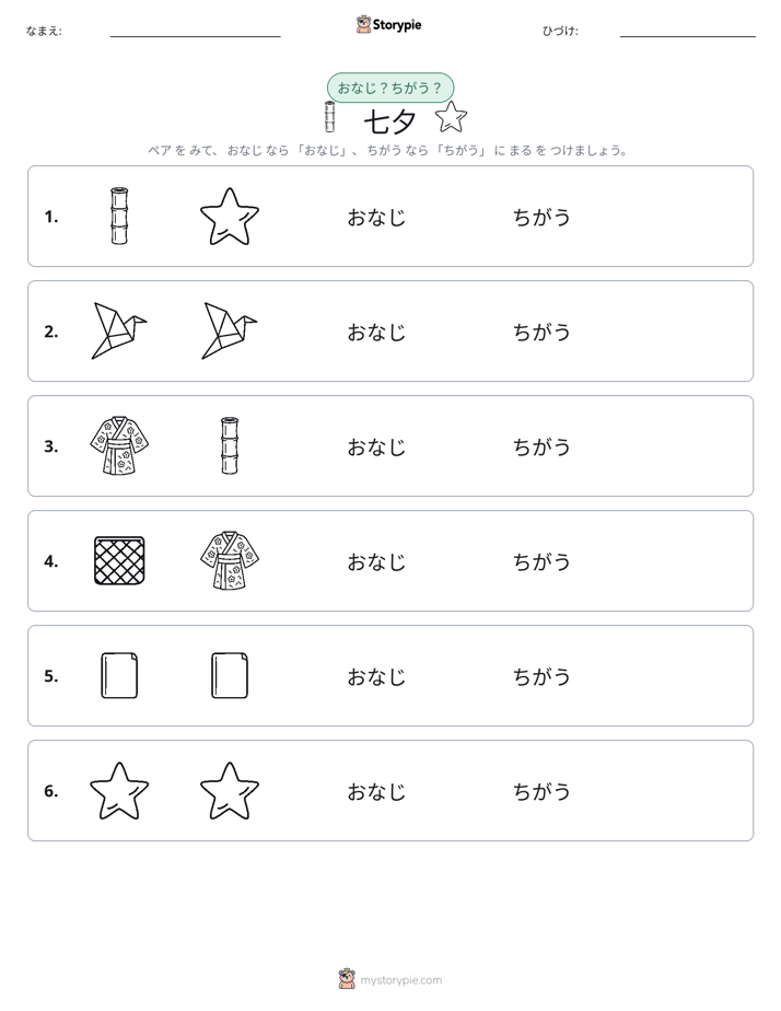 同じか違うか