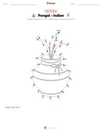 Pongal - Indian printable worksheet preview