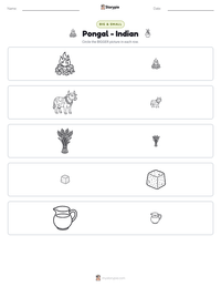 Pongal - Indian printable worksheet preview
